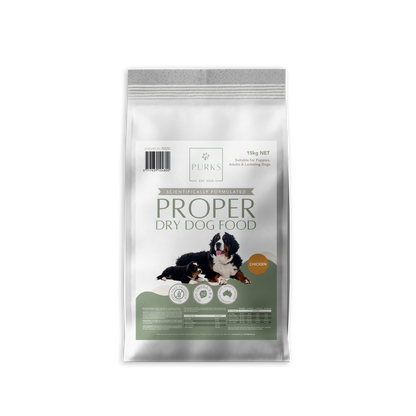 Proper Dry Dog Food, Puppy & Adult, Chicken - 15kg